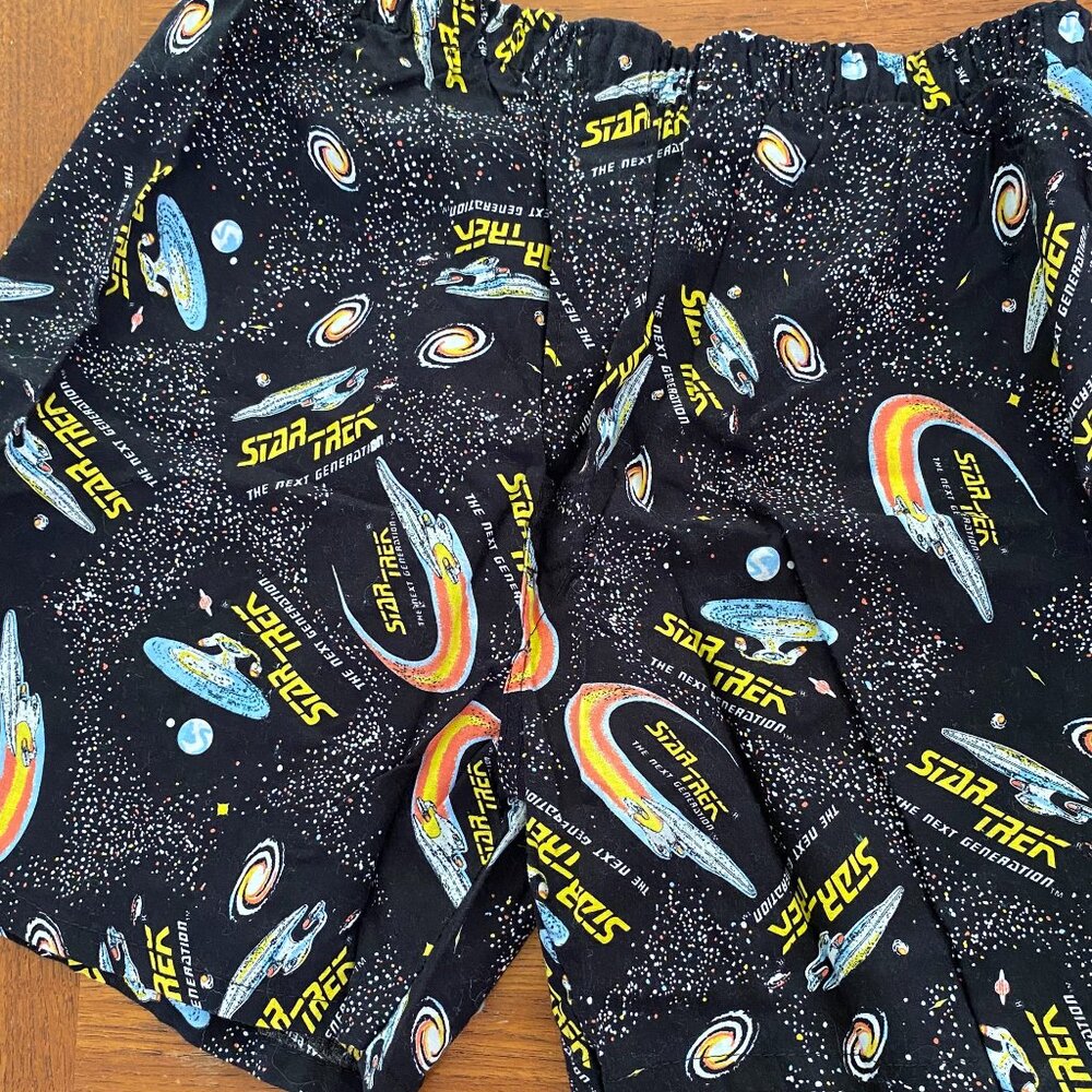 Star Trek Boxer-Style Shorts - Ladies Boxer Shorts - Elastic Waist, size Large